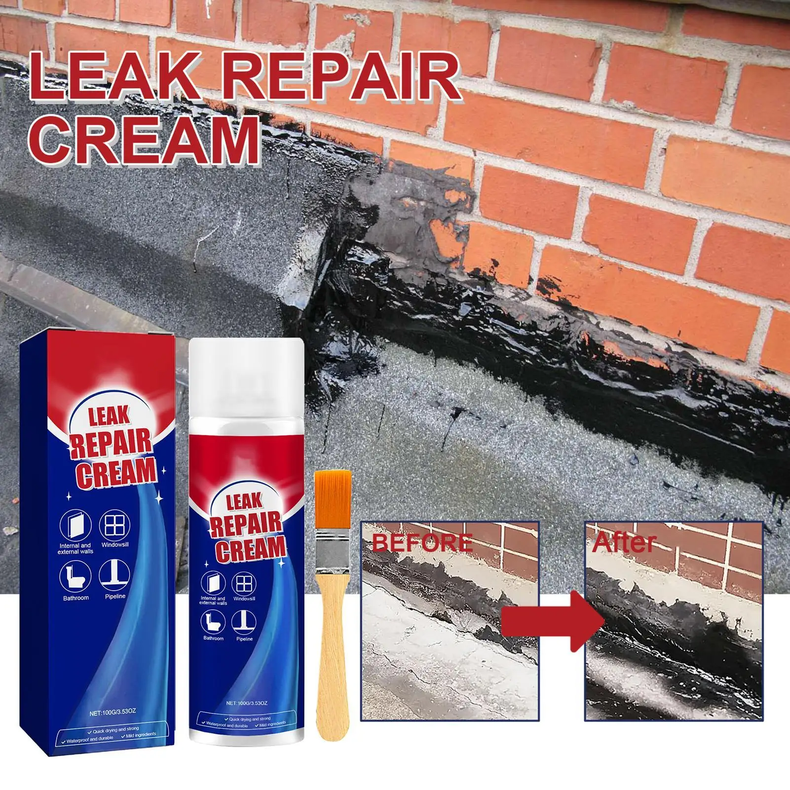 Roof Sealant Patch - Waterproof Leak Repair Spray Wall Roof