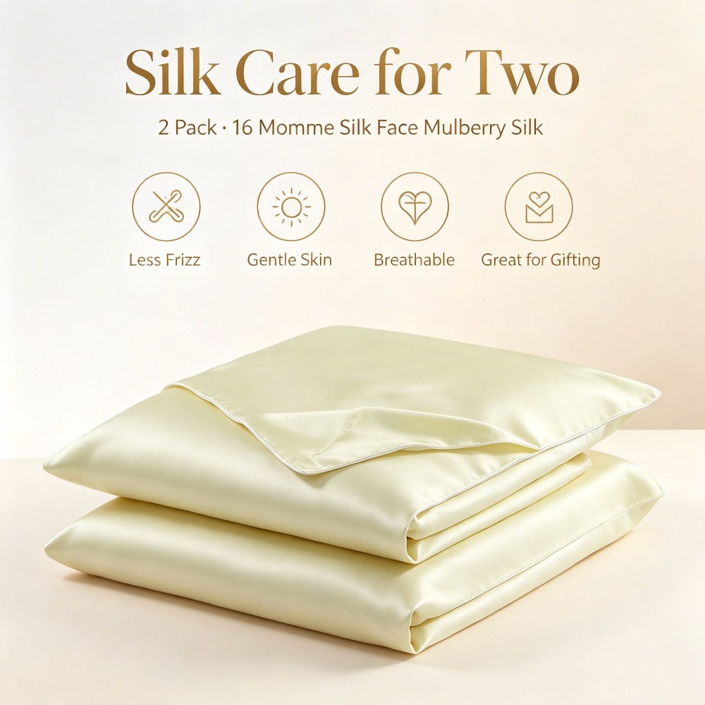 2 Pack 16 Momme Mulberry Silk  - огляд і ціна Home Improvement Business