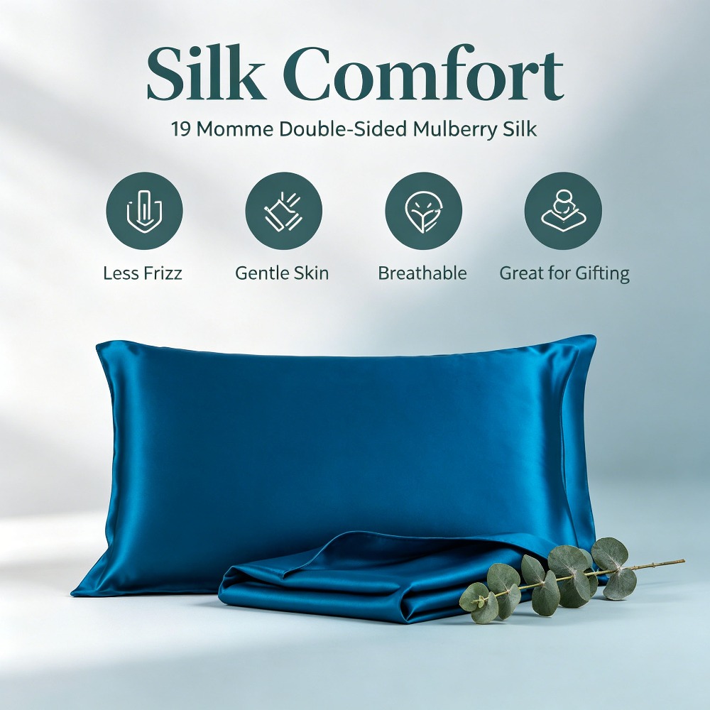 19 Momme Silk Pillowcase 1pc 1 - огляд і ціна Home Improvement Business