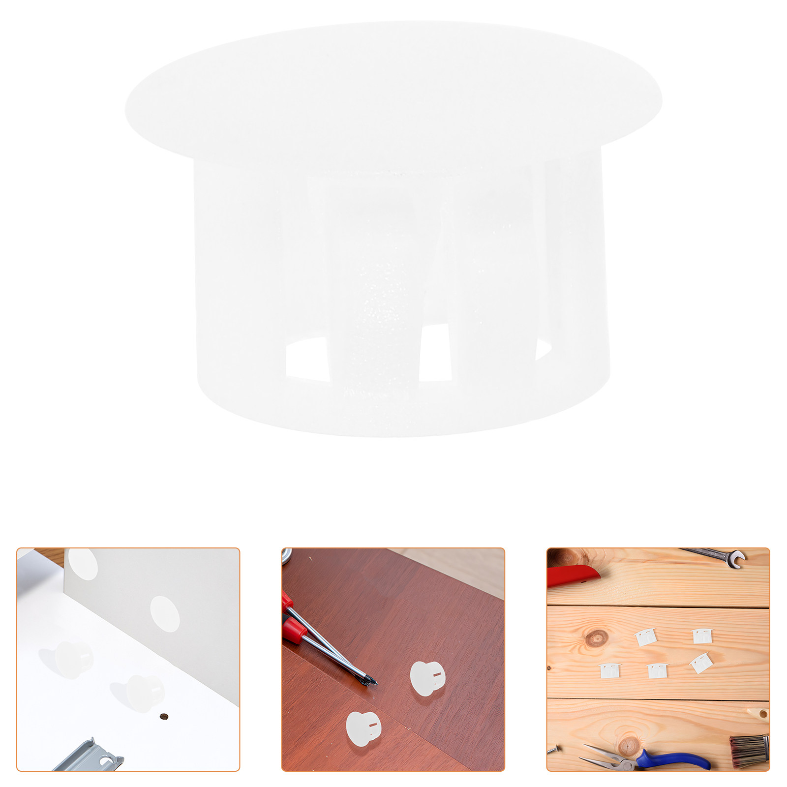 100Pcs White Plastic Hole Plug - огляд і ціна Home Improvement Ending